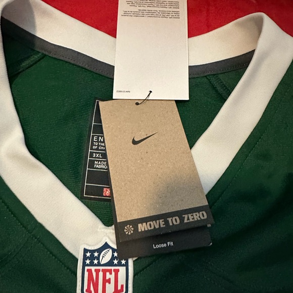 NWT NFL New York Jets Breece Hall Jersey with White Trim - Picture 6 of 13